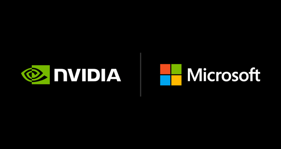 NVIDIA and Microsoft logos